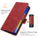 TCL 20 SE Dual-side Magnetic Buckle Horizontal Flip Leather Case with Holder & Card Slots & Wallet - Red