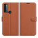 TCL 20 SE Litchi Texture Horizontal Flip Protective Case with Holder & Card Slots & Wallet - Brown