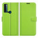 TCL 20 SE Litchi Texture Horizontal Flip Protective Case with Holder & Card Slots & Wallet - Green