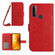 TCL 20 SE Skin Feel Sun Flower Pattern Flip Leather Phone Case with Lanyard - Red