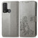 TCL 20 XE Four-leaf Clasp Embossed Buckle Mobile Phone Leather Case - Gray