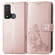 TCL 20 XE Four-leaf Clasp Embossed Buckle Mobile Phone Leather Case - Rose Gold