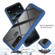 TCL 20 XE Starry Sky Solid Color Series PC + TPU Phone Case - Blue