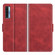 TCL 20S / 20 5G / 20L Dual-side Magnetic Buckle Horizontal Flip Leather Case with Holder & Card Slots & Wallet - Red