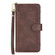 TCL 20S / 20 5G / 20L Litchi Texture Zipper Leather Phone Case - Brown