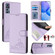 TCL 30 / 30 5G / 30+ Cat Rat Embossed Pattern RFID Leather Phone Case with Lanyard - Purple