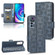 TCL 30 5G / 30+ 5G / Symmetrical Triangle Leather Phone Case - Blue