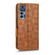 TCL 30 5G / 30+ 5G / Symmetrical Triangle Leather Phone Case - Brown