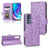 TCL 30 5G / 30+ 5G / Symmetrical Triangle Leather Phone Case - Purple