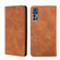 TCL 30 5G / 30+ 5G Skin Feel Magnetic Horizontal Flip Leather Phone Case - Light Brown