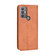 TCL 30 SE / 30 E / 306 / Sharp Aquos V6 Magnetic Buckle Retro Texture Leather Phone Case - Brown