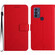 TCL 30 SE / 30E / 306 / 305 Rhombic Grid Texture Leather Phone Case - Red