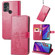 TCL 30 SE Four-leaf Clasp Embossed Leather Phone Case - Magenta