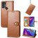 TCL 30 SE Retro Solid Color Buckle Leather Phone Case - Brown