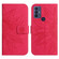 TCL 30 SE/30E/306/305 Skin Feel Sun Flower Pattern Flip Leather Phone Case with Lanyard - Rose Red