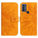 TCL 30 SE/30E/306/305 Skin Feel Sun Flower Pattern Flip Leather Phone Case with Lanyard - Yellow