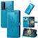 TCL 30 V 5G Mandala Flower Embossed Flip Leather Phone Case - Blue