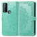TCL 30 V 5G Mandala Flower Embossed Flip Leather Phone Case - Green