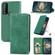 TCL 30 V 5G Retro Skin Feel Magnetic Horizontal Flip Leather Phone Case - Green
