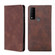 TCL 30 V 5G-T781S Skin Feel Magnetic Horizontal Flip Leather Phone Case - Dark Brown