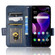 TCL 30 Z T602DL Symmetrical Triangle Leather Phone Case - Blue