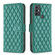 TCL 305 / 306 / 30 SE Diamond Lattice Wallet Flip Leather Phone Case - Green