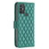 TCL 305 / 306 / 30 SE Diamond Lattice Wallet Flip Leather Phone Case - Green