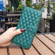 TCL 305 / 306 / 30 SE Diamond Lattice Wallet Flip Leather Phone Case - Green