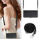 TCL 305 / 306 Cat Rat Embossed Pattern RFID Leather Phone Case with Lanyard - Black