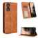 TCL 40 NxtPaper 4G Magnetic Buckle Retro Texture Leather Phone Case - Brown