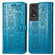 TCL 40 NXTpaper 5G Cat and Dog Embossed Leather Phone Case - Blue