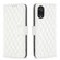 TCL 40 NxtPaper Diamond Lattice Wallet Flip Leather Phone Case - White