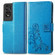 TCL 40 Nxtpaper Four-leaf Clasp Embossed Buckle Leather Phone Case - Blue