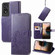 TCL 40 Nxtpaper Four-leaf Clasp Embossed Buckle Leather Phone Case - Purple