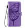 TCL 40 R 5G Embossed Butterfly Leather Phone Case - Light Purple