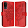 TCL 40 R 5G Embossed Butterfly Leather Phone Case - Red