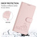 TCL 40 R Cat Rat Embossed Pattern RFID Leather Phone Case with Lanyard - Pink