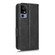 TCL 40 R Symmetrical Triangle Leather Phone Case - Black