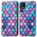 TCL 40 SE CaseNeo Colorful Magnetic Leather Phone Case - Purple Scales