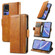 TCL 40 SE CaseNeo Splicing Dual Magnetic Buckle Leather Phone Case - Khaki