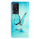 TCL 40 SE Colored Drawing Leather Phone Case - Blue Butterfly