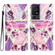 TCL 40 SE Colored Drawing Leather Phone Case - Purple Marble