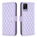 TCL 40 SE Diamond Lattice Wallet Flip Leather Phone Case - Purple
