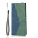 TCL 40 SE Dual-color Stitching Leather Phone Case - Blue Green