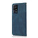 TCL 40 SE Dual-color Stitching Leather Phone Case - Blue Green