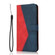 TCL 40 SE Dual-color Stitching Leather Phone Case - Red Blue