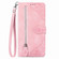 TCL 40 SE Embossed Flower Zipper Leather Phone Case - Pink