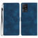 TCL 40 SE Flower Butterfly Embossing Pattern Leather Phone Case - Blue