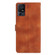 TCL 40 SE Flower Butterfly Embossing Pattern Leather Phone Case - Brown