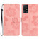 TCL 40 SE Flower Embossing Pattern Leather Phone Case - Pink